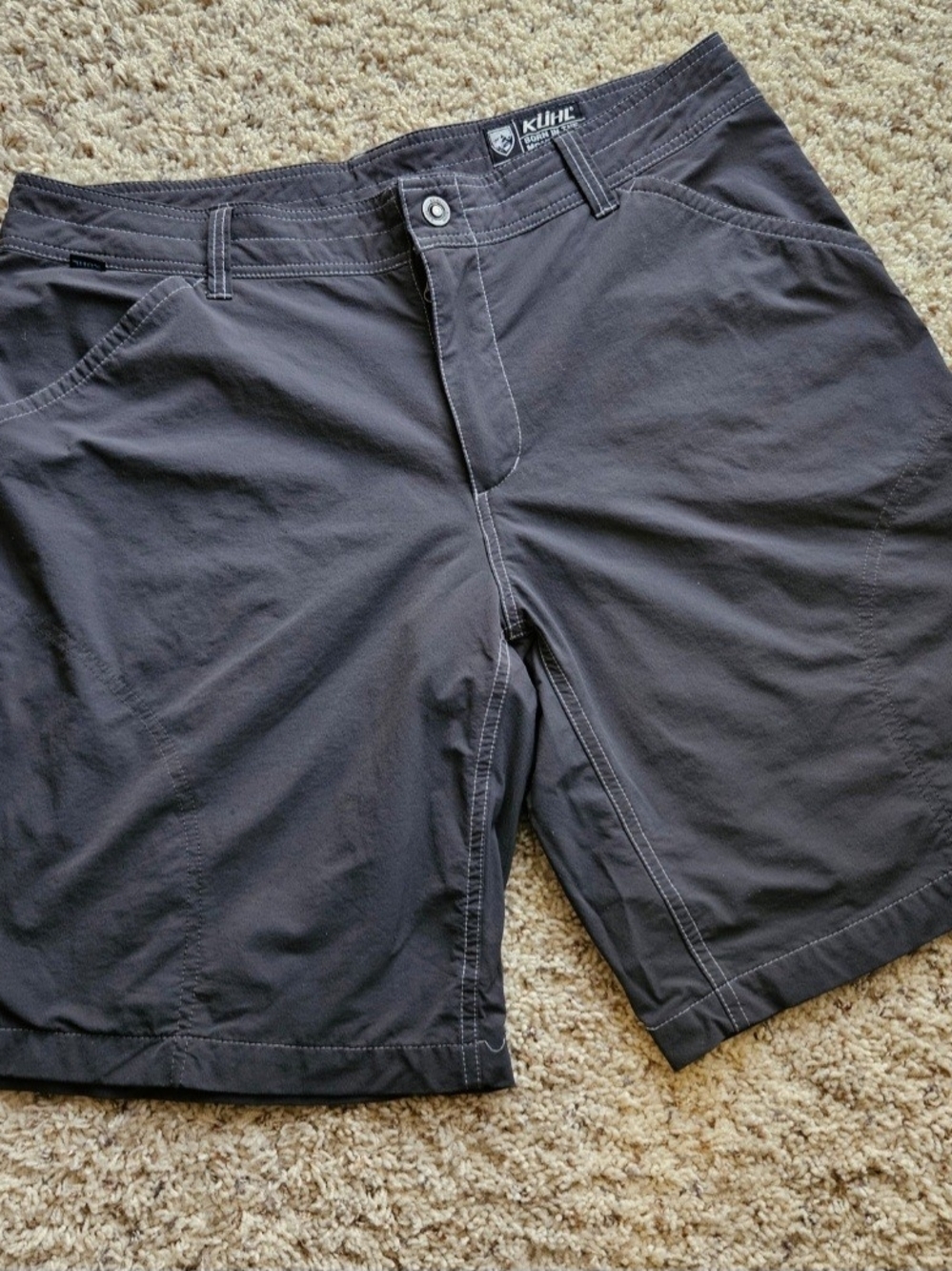 Kuhl Men's Charcoal Gray Performance Hybrid Shorts